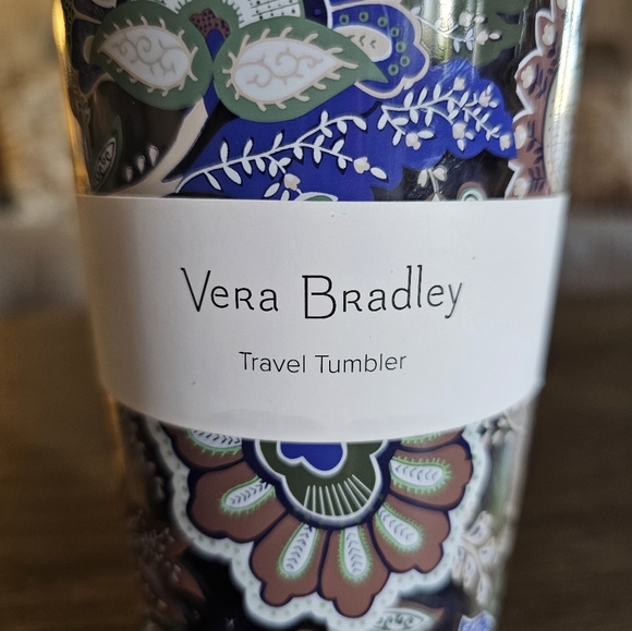 NWT Vera Bradley Doublewall Tumbler with Straw - Picture 4 of 5